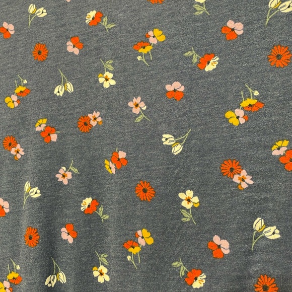 CARTERS NWT Girls Size 10 Floral Jersey Dress Navy Blue Red Long Sleeve - Picture 15 of 15